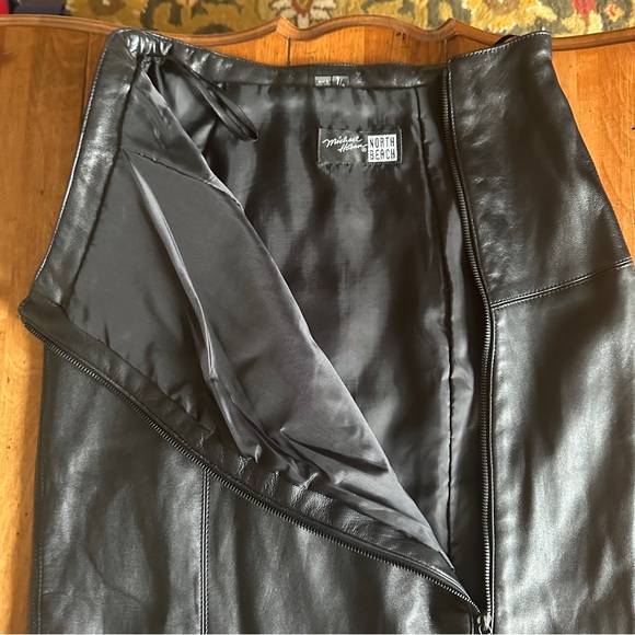Michael Hoban North Beach Leather Skirt - Picture 9 of 12